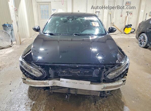 1HGCV1F39JA133410 2018 HONDA ACCORD Black Widok z przodu