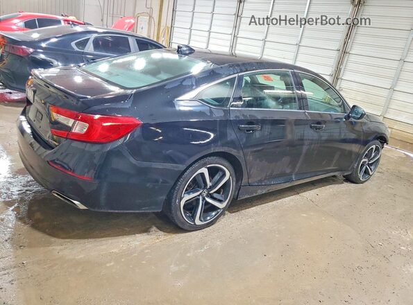 1HGCV1F39JA133410 2018 HONDA ACCORD Black Tył prawy