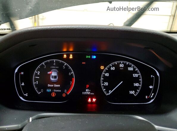 1HGCV1F39JA133410 2018 HONDA ACCORD Black Widok zestawu wskaźników