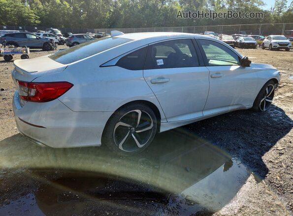 1HGCV1F39JA165256 2018 HONDA ACCORD White Tył prawy