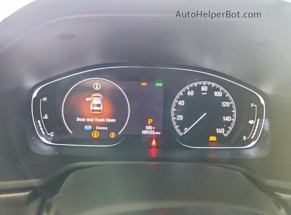 1HGCV1F39JA180159 2018 HONDA ACCORD Black Instrument cluster view