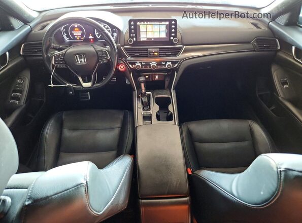 1HGCV1F39JA180159 2018 HONDA ACCORD Black Dashboard view