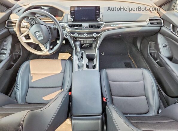 1HGCV1F39JA205691 2018 HONDA ACCORD White წინა პანელის ხედი