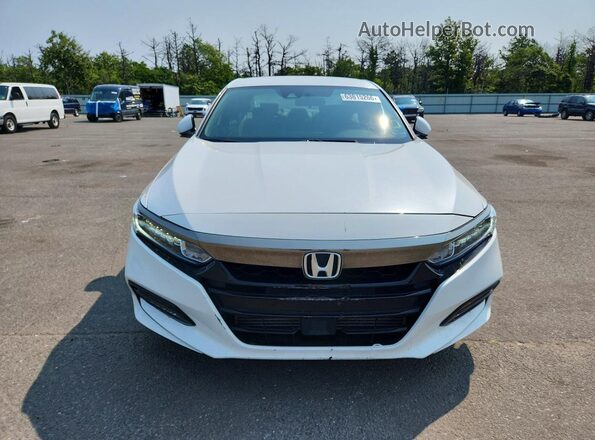 1HGCV1F39JA205691 2018 HONDA ACCORD White წინა ხედი