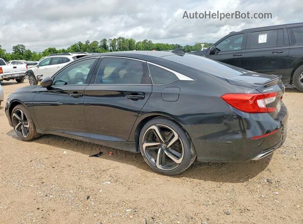 1HGCV1F39JA232535 2018 HONDA ACCORD Черный Задняя левая четверть