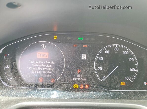 1HGCV1F39JA232535 2018 HONDA ACCORD Черный Вид щитка приборов