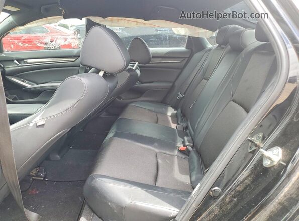 1HGCV1F39JA232535 2018 HONDA ACCORD Черный Вид задних сидений