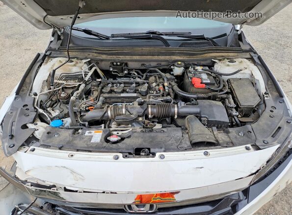 1HGCV1F39KA014449 2019 HONDA ACCORD White Вид задньої частини салону