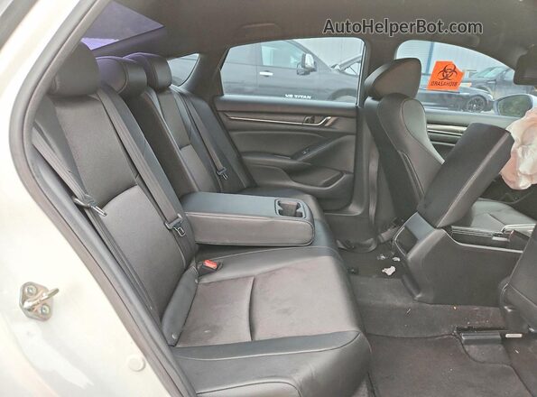 1HGCV1F39KA014449 2019 HONDA ACCORD White Вид задніх сидінь