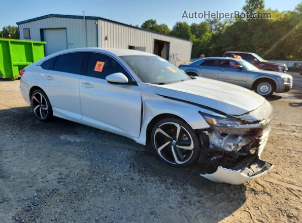 1HGCV1F39KA014449 2019 HONDA ACCORD White Передня права чверть
