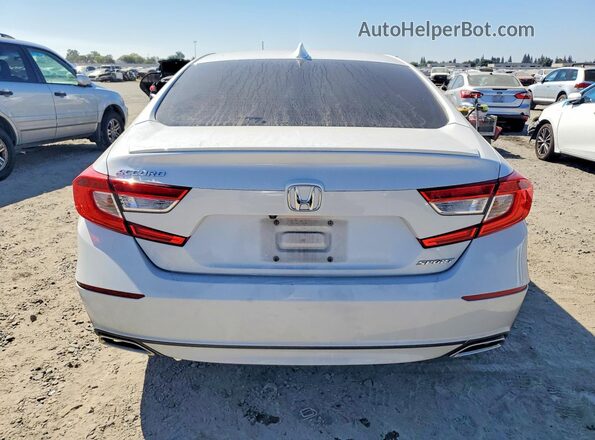 1HGCV1F39KA053560 2019 HONDA ACCORD White Widok z tyłu