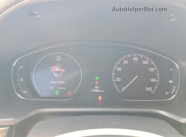 1HGCV1F39KA053560 2019 HONDA ACCORD White Widok zestawu wskaźników