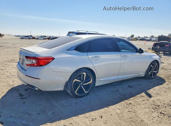 1HGCV1F39KA053560 2019 HONDA ACCORD White Tył prawy