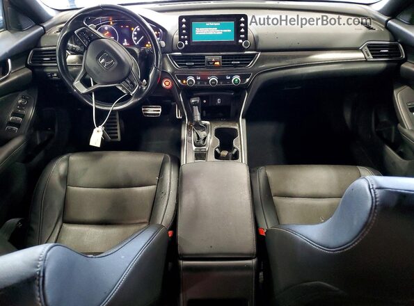 1HGCV1F39KA056541 2019 HONDA ACCORD Черный Вид панели приборов