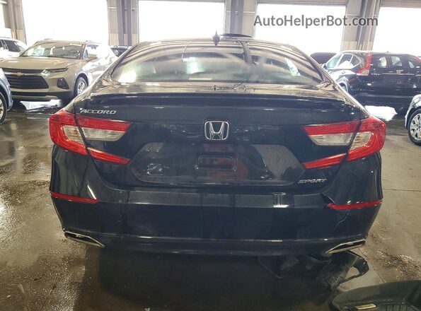 1HGCV1F39KA056541 2019 HONDA ACCORD Черный Вид сзади