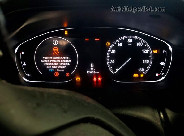 1HGCV1F39KA056541 2019 HONDA ACCORD Черный Вид щитка приборов