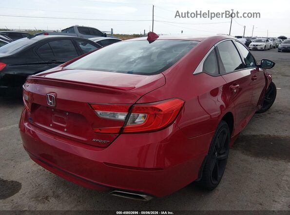 1HGCV1F39KA165372 2019 HONDA ACCORD Red Trasero derecho