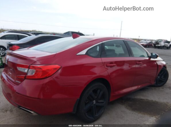 1HGCV1F39KA165372 2019 HONDA ACCORD Red Vista interior trasera