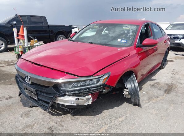 1HGCV1F39KA165372 2019 HONDA ACCORD Red Vista tres cuartos delantera izquierda