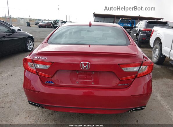 1HGCV1F39KA165372 2019 HONDA ACCORD Red 