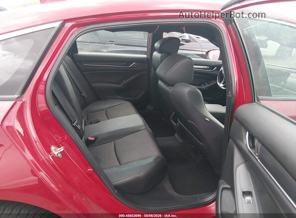 1HGCV1F39KA165372 2019 HONDA ACCORD Red Vista de la etiqueta del VIN