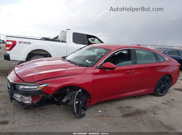 1HGCV1F39KA165372 2019 HONDA ACCORD Red Vista interior de 360 grados