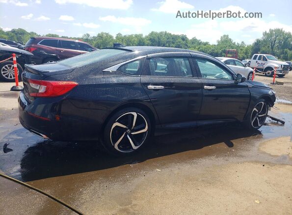 1HGCV1F39LA001167 2020 HONDA ACCORD Black Задня права чверть