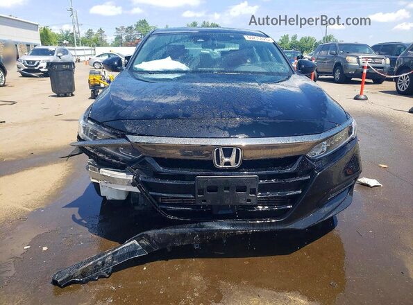 1HGCV1F39LA001167 2020 HONDA ACCORD Black Вид спереду