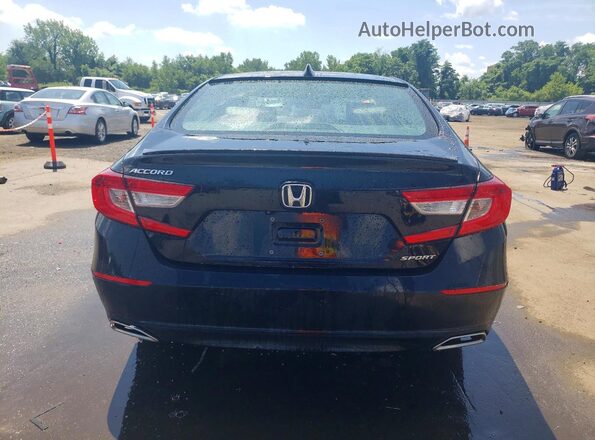 1HGCV1F39LA001167 2020 HONDA ACCORD Black Вид ззаду
