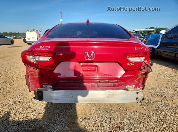 1HGCV1F39LA120949 2020 HONDA ACCORD Red უკანა ხედი