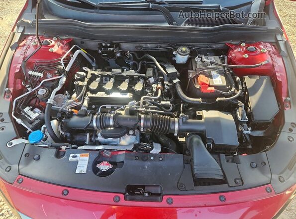 1HGCV1F39LA120949 2020 HONDA ACCORD Red უკანა სალონის ხედი