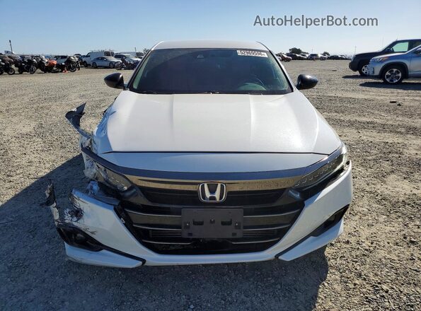1HGCV1F39MA009223 2021 HONDA ACCORD White Front view