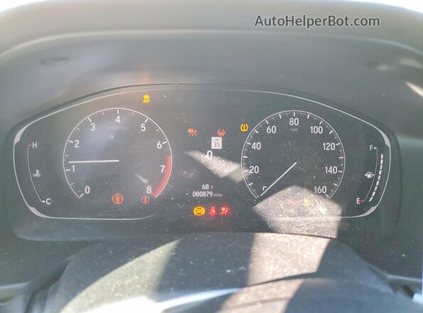 1HGCV1F39MA009223 2021 HONDA ACCORD White Instrument cluster view