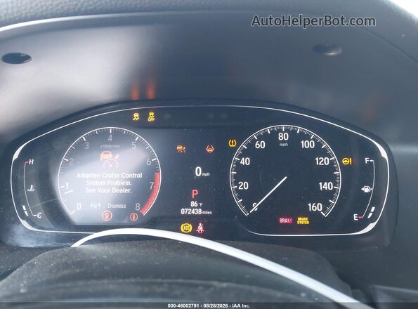 1HGCV1F39MA013756 2021 HONDA ACCORD Белый Вид задних сидений