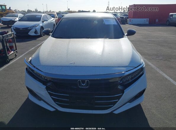 1HGCV1F39MA013756 2021 HONDA ACCORD Белый Вид щитка приборов