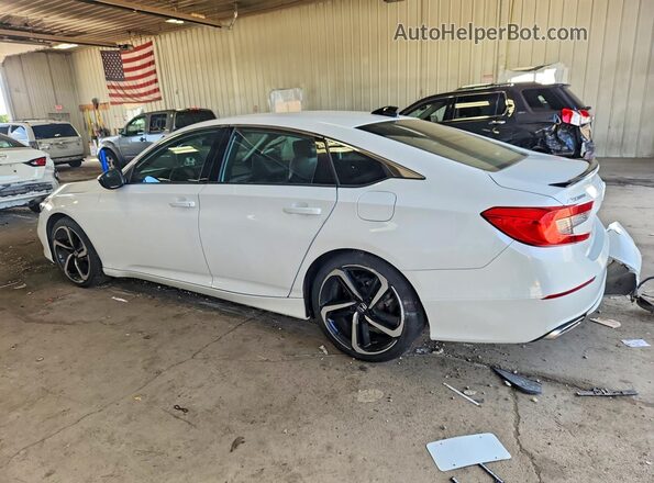 1HGCV1F39MA052945 2021 HONDA ACCORD White Trasero izquierdo