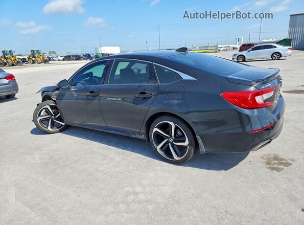1HGCV1F39MA056820 2021 HONDA ACCORD Black Հետևի ձախ