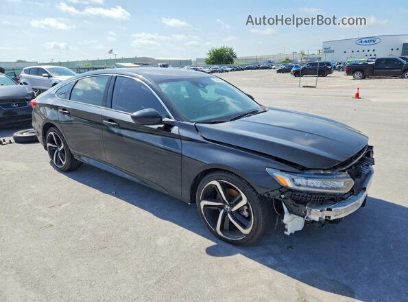 1HGCV1F39MA056820 2021 HONDA ACCORD Black Առջևի աջ