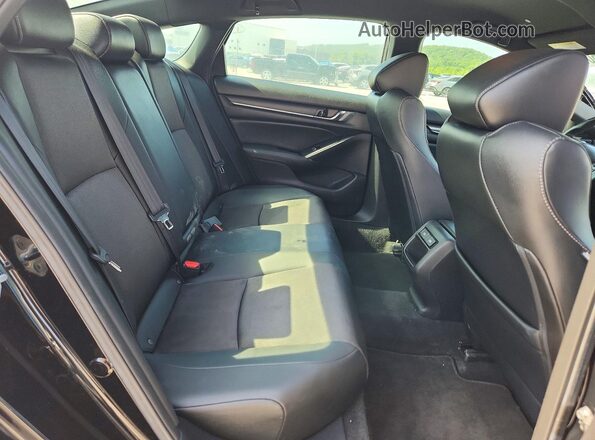 1HGCV1F39MA056820 2021 HONDA ACCORD Black Հետևի նստատեղերի տեսք