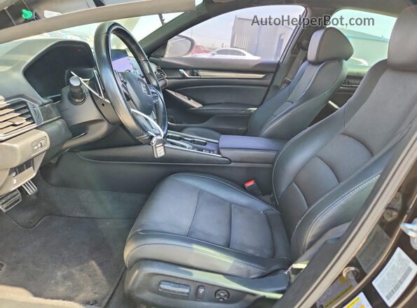 1HGCV1F39MA056820 2021 HONDA ACCORD Black Սալոնի դիմացի տեսք