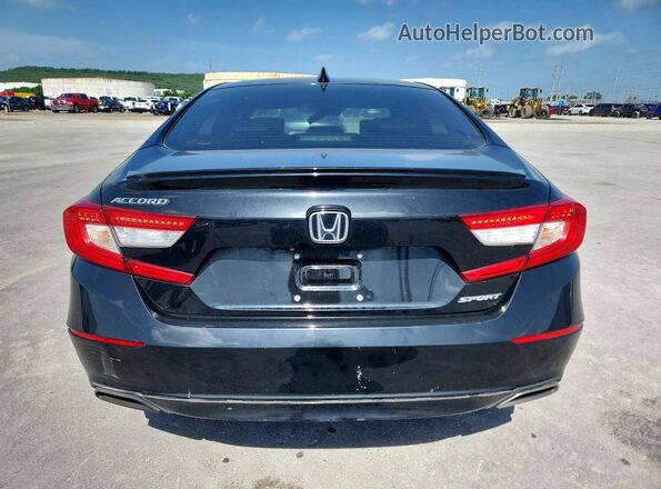 1HGCV1F39MA056820 2021 HONDA ACCORD Black Հետևի տեսք