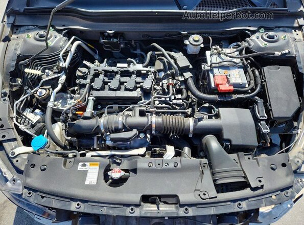 1HGCV1F39MA056820 2021 HONDA ACCORD Black Սալոնի հետևի տեսք