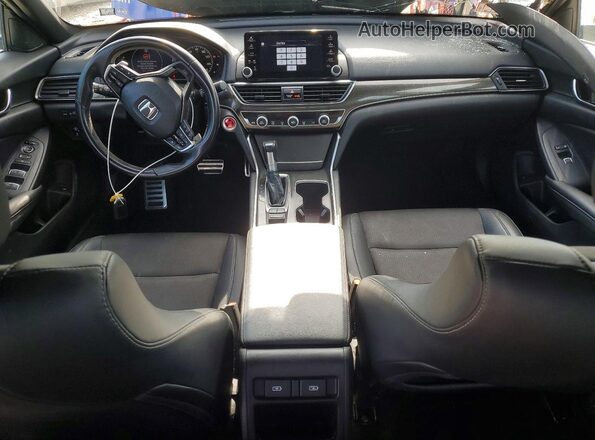 1HGCV1F39MA097402 2021 HONDA ACCORD Black Widok deski rozdzielczej