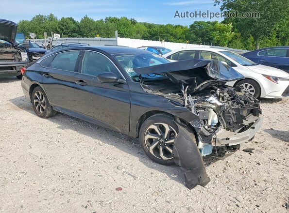 1HGCV1F39MA097402 2021 HONDA ACCORD Black Przód prawy
