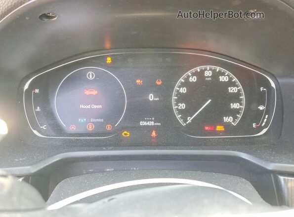 1HGCV1F39MA097402 2021 HONDA ACCORD Black Widok zestawu wskaźników