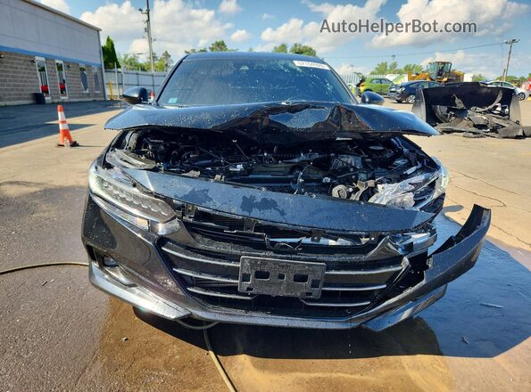 1HGCV1F39MA102808 2021 HONDA ACCORD Black Vista frontal
