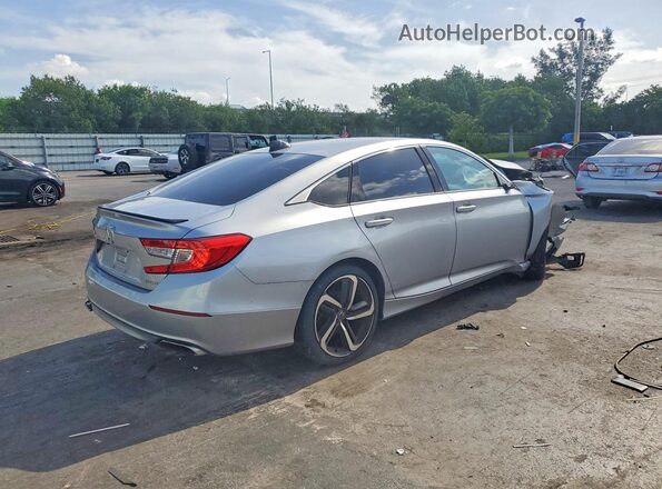 1HGCV1F39MA106552 2021 HONDA ACCORD Silver Задня права чверть