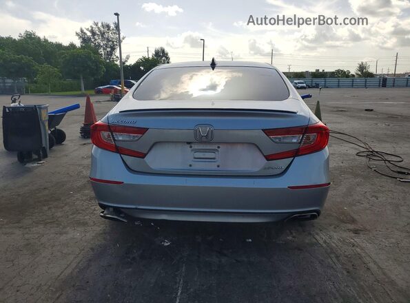1HGCV1F39MA106552 2021 HONDA ACCORD Silver Вид ззаду