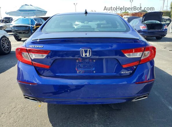 1HGCV1F39NA079967 2022 HONDA ACCORD Blue Widok z tyłu