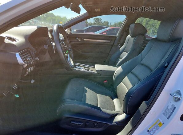 1HGCV1F39NA089382 2022 HONDA ACCORD White Вид салону спереду